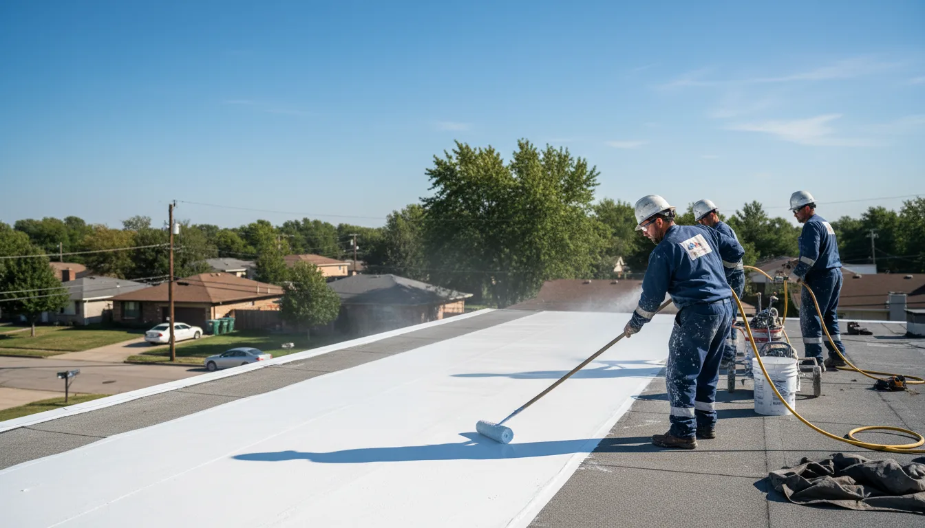 Commercial roof coating in Swifton, AR near me